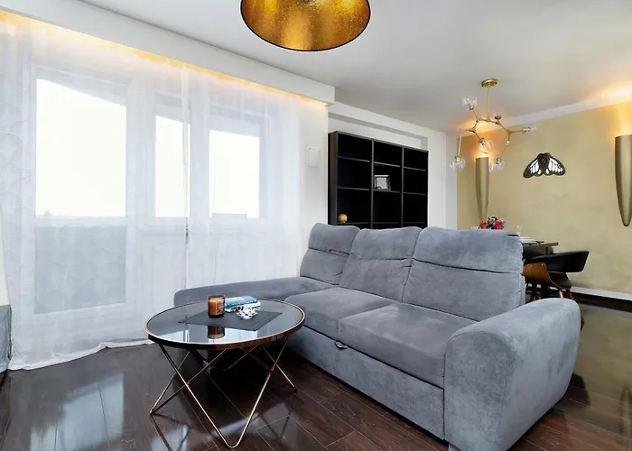 Stylish Air Conditioned With Balcony And View Apartament Katowice